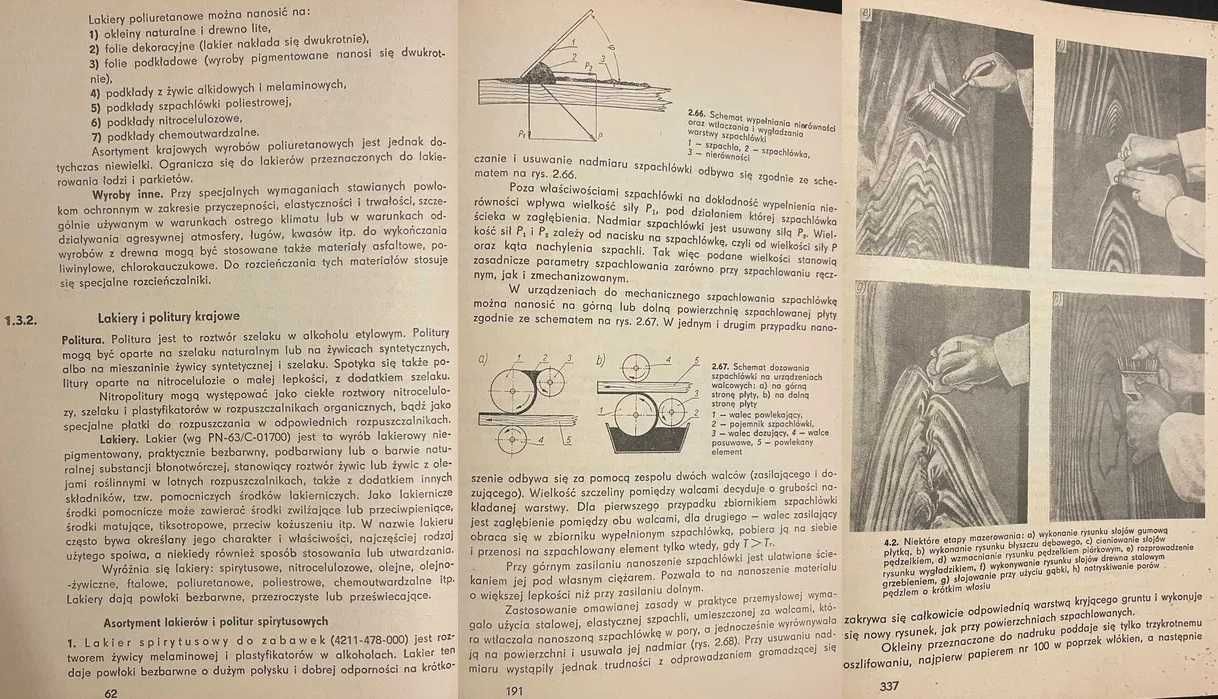 Powierzchniowe uszlachetnianie wyrobów z drewna + Tworzywa sztuczne...