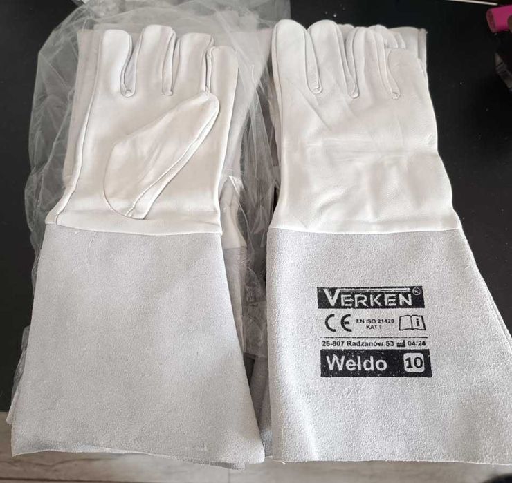 Rękawice robocze skórzane spawalnicze VERKEN WELDO ROZ. 10 /XL