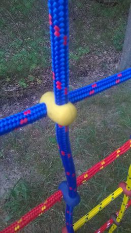 Krzyżowy łącznik lin 16 mm konstrukcje linowe x Plac zabaw