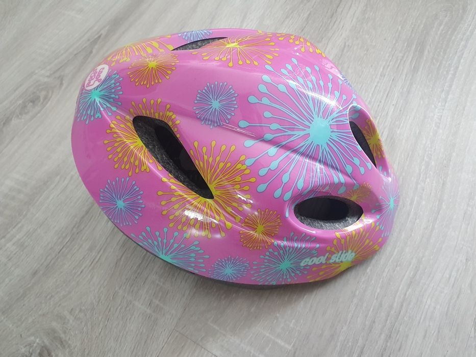 Kask na rower r S dla dziewczynki