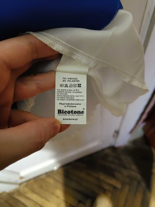 Кружевное синее платье Bicotone с юбкой-сеткой на змейке, размер 38