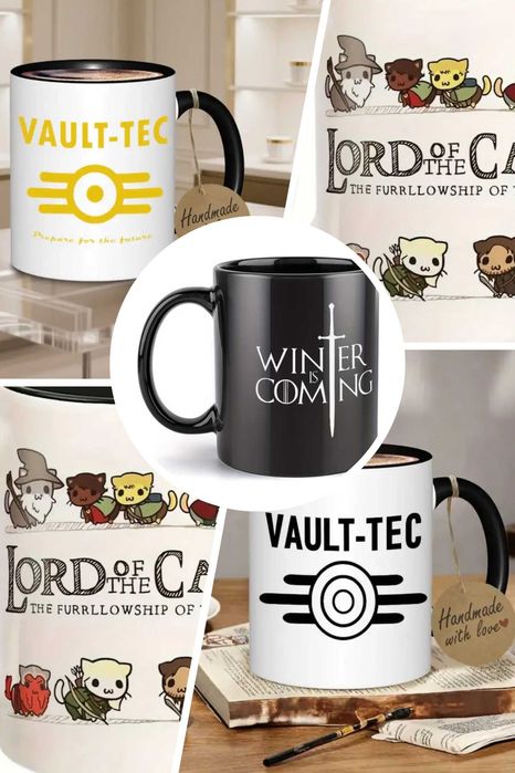 Чашки Fallout/Lord of the Rings/Game of the Thrones/Vault-Tec