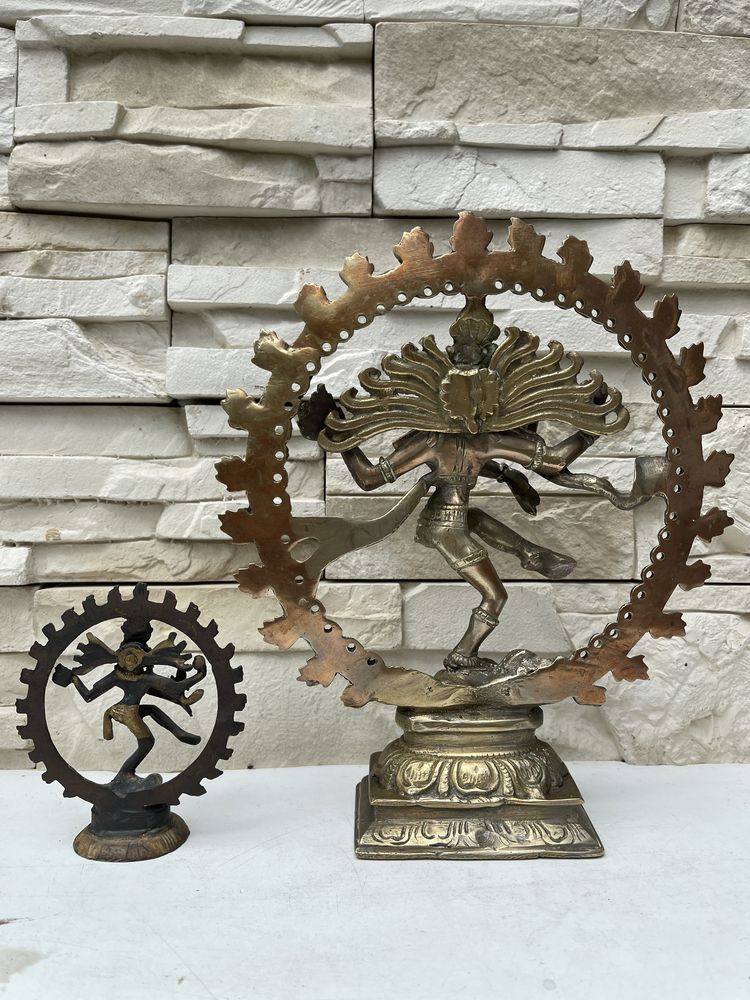 Rzeźba figura Indie Hinduizm Bogini Shiva Bóstwo mosiadz