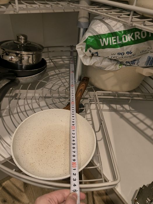 Kosz obrotowy 3/4, dwie półki, karuzela cargo narożne 750 75cm