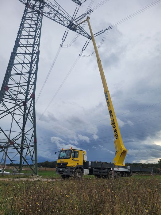 Podnośnik koszowy, zwyżka 27m, 45m (4x4) 53m (6x4) 70m (8x6) - Kraków