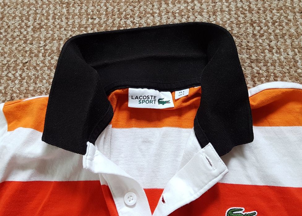 Lacoste поло футболка оригинал 3 - S в полоску