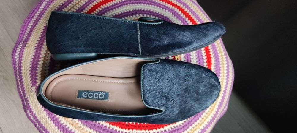 Балетки, капці з хутром ECCO 37р.