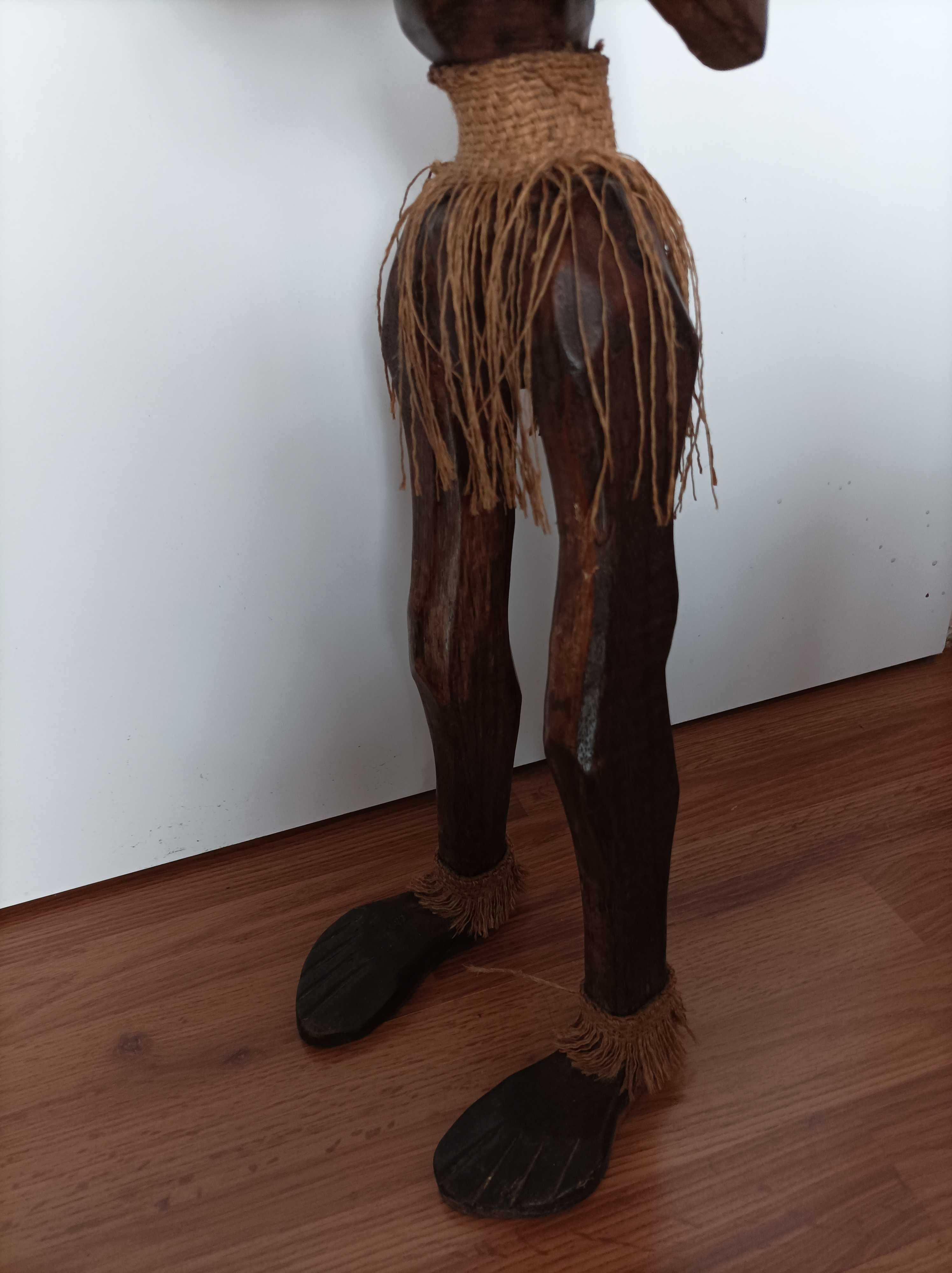 Figurka drewniana afrykańska- wojownik 88cm