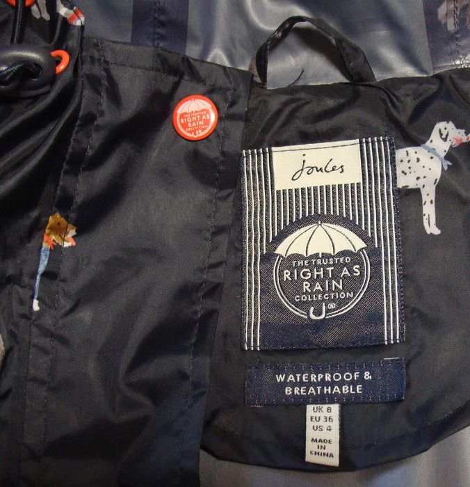 Дождевик плащ ветровка куртка Joules Размер UK 8