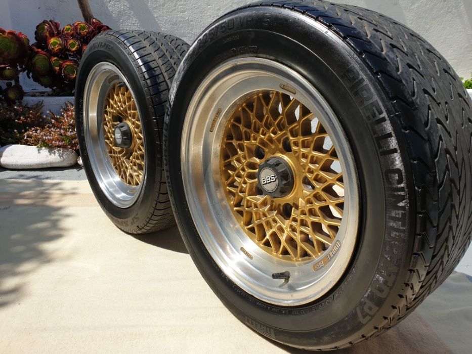 Jantes BBS Mahle Porsche Originais 7j 8j C/Pneus Aba Polida