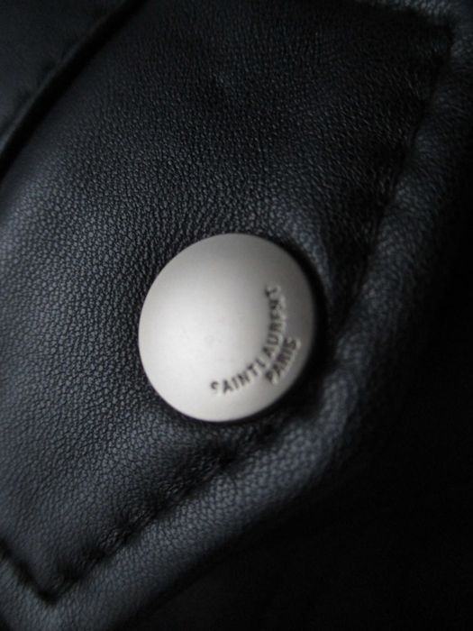 Saint Laurent Paris ramoneska skora jagnieca rozm M