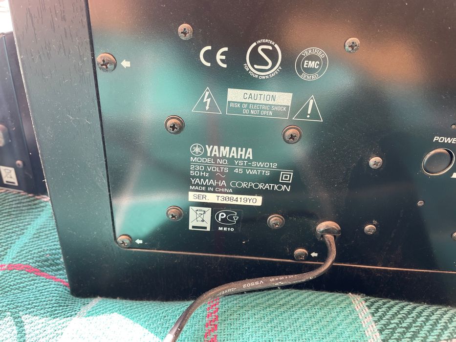 Zestaw Audio Yamaha RX-V363, Subwoofer  plus 5 głośników