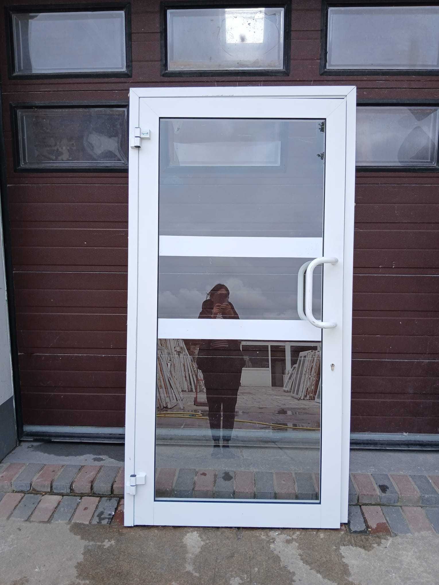 Drzwi zewnętrzne aluminiowe 108x210 przeszklone DOWÓZ CAŁY KRAJ