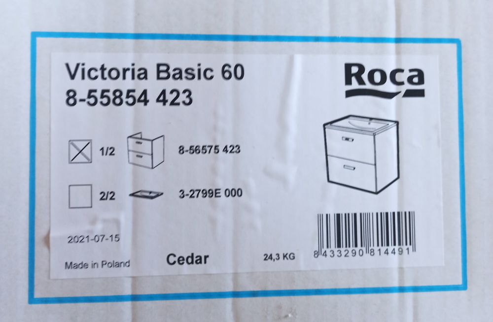 Тумбы с двойным умывальником Roca (Испания)