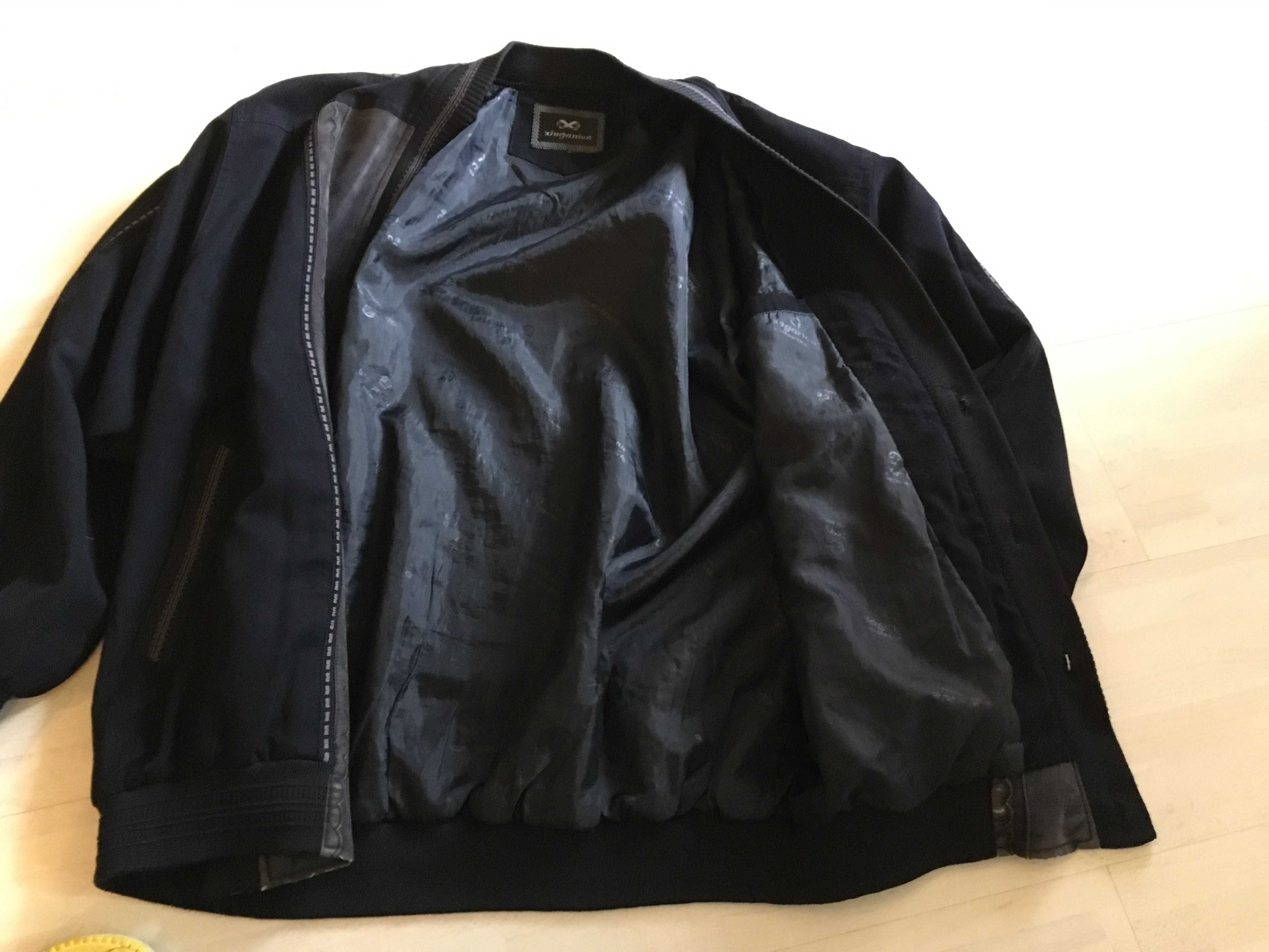 Kurtka Bluza Marynarkowa Męska Retro Zamszowa Wiosna Jesień XL