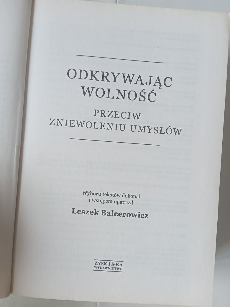 Balcerowicz odkrywając wolność