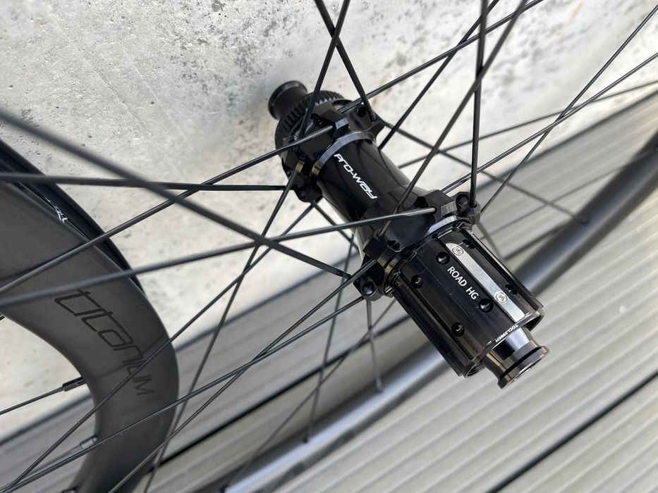BLACK WEEK!!!  Koła carbon szosowe PRO-WAY TITANIUM 38mm 1280g! disc