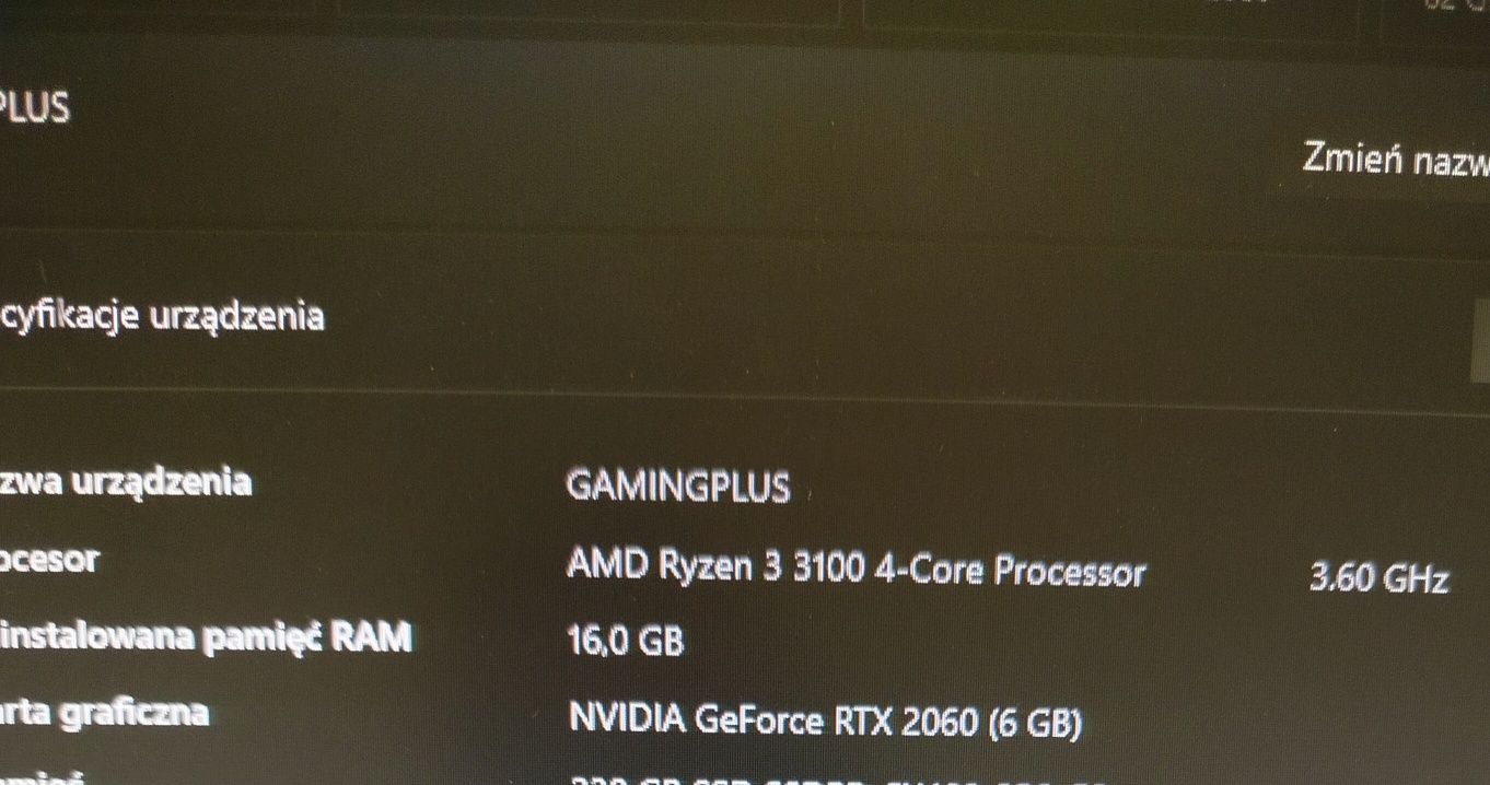Komputer PC AMD,RTX