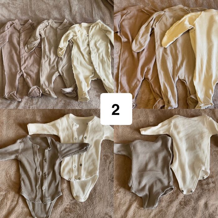 Боді 2шт та сліпи 3шт для новонароджених 56-62 розмір