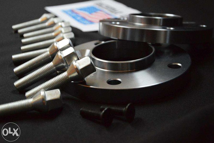 DYSTANSE 10/15/20/25/30mm+śruby DO BMW X3 X5 X6 F01 F10 F30 - NOWE!