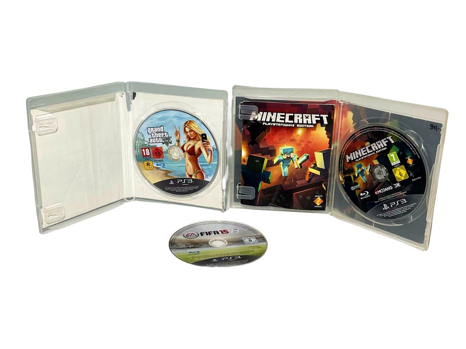Konsola PlayStation 3 Super Slim 500GB Black z padem i grami – sprawna