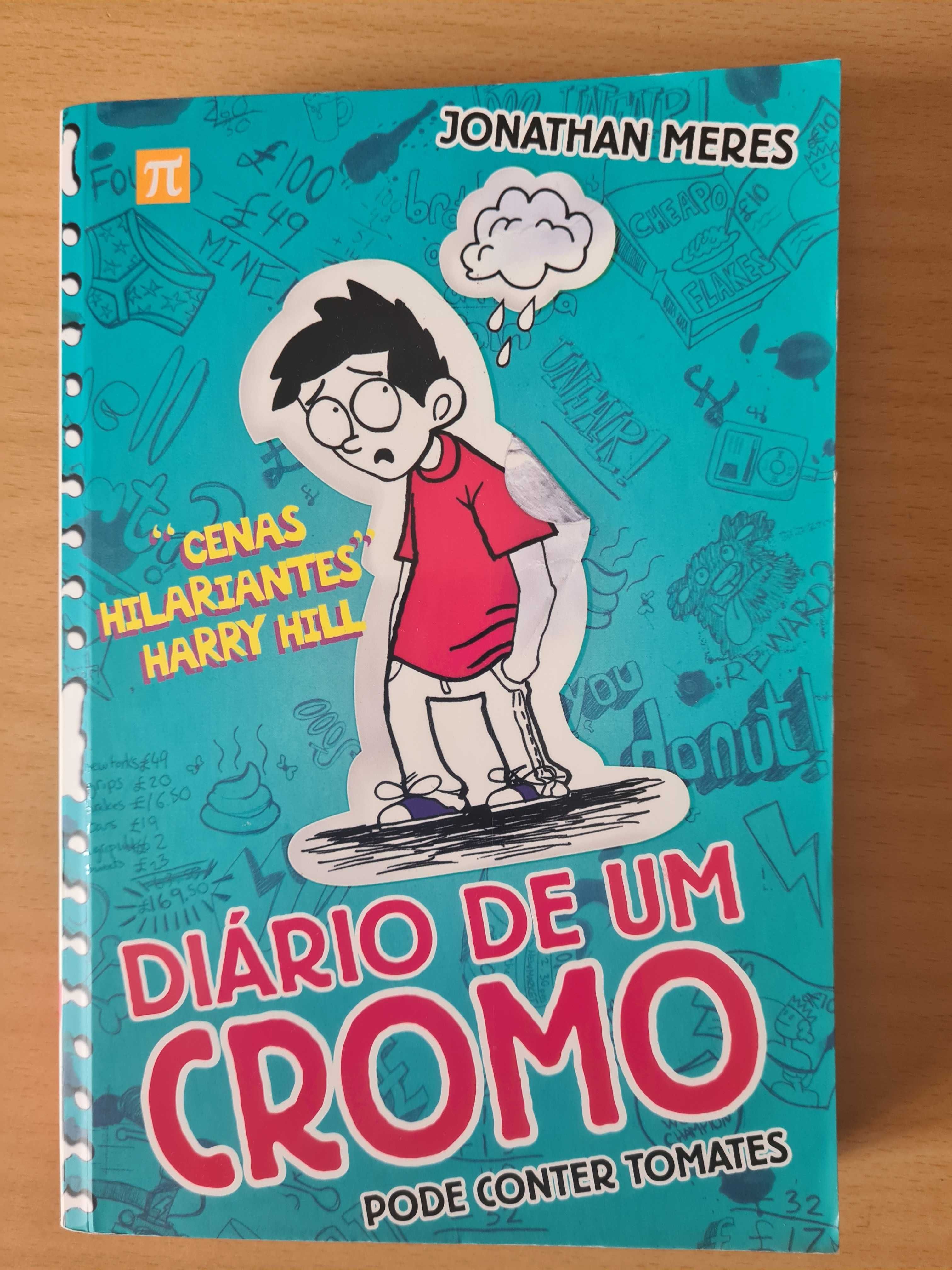 livro juvenil "Diário de um Cromo" de Jonathan Meres