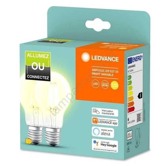 CONJUNTO 2x Lâmpada LED com regulação SMART Bluetooth