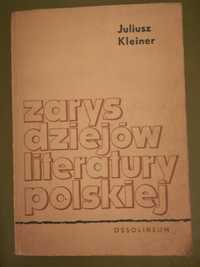 książka "Zarys dziejów literatury polskiej' Juliusz Kleiner