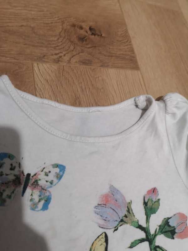 Pepco So Cute różowy komplet dresowy H&M t-shirt r. 92