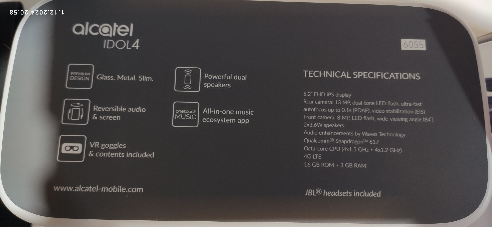 Alcatel IDOL 4 6055