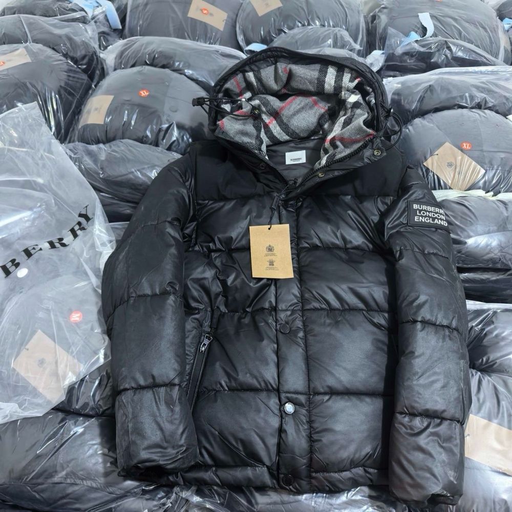 Пуховик Burberry/ Куртка Барбері/ Supreme/ Corteiz/ Акне студіо