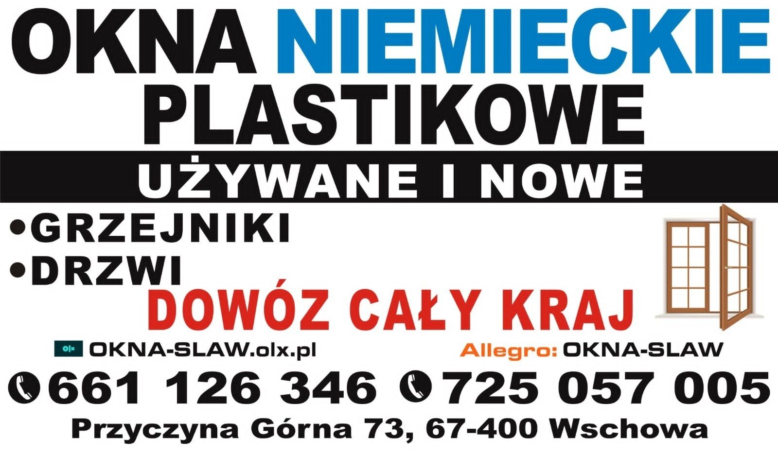 Nowe okna trzyskrzydłowe 208x128 dzielone z poprzeczką DOWÓZ CAŁY KRAJ