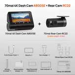 4K 70mai Dash Cam A800SE Відеореєстратор + кам.зад. виду RC22 + Up03