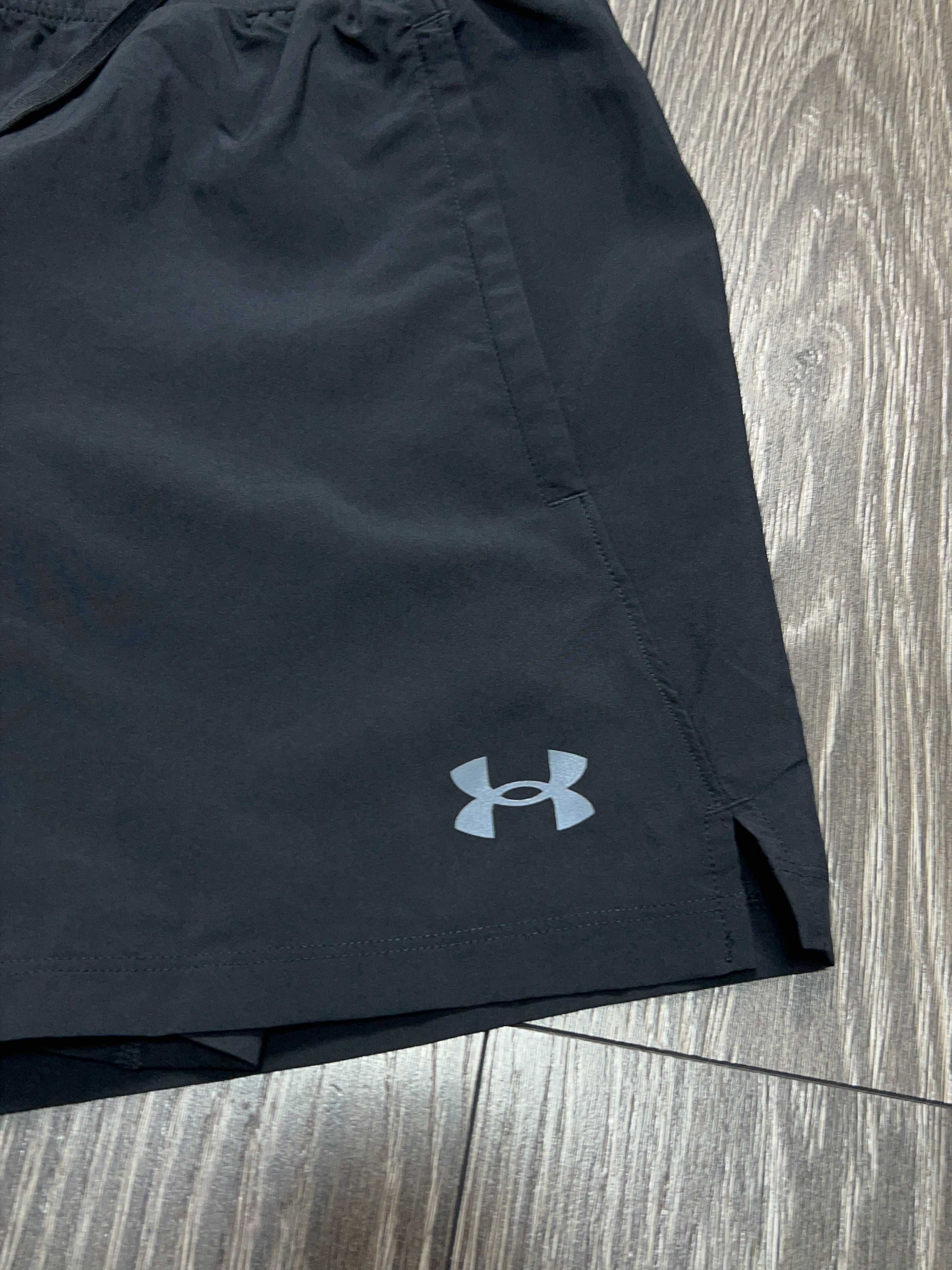 Under Armour шорти 2 в 1 чоловічі оригінал з лосінами спортивні бігові