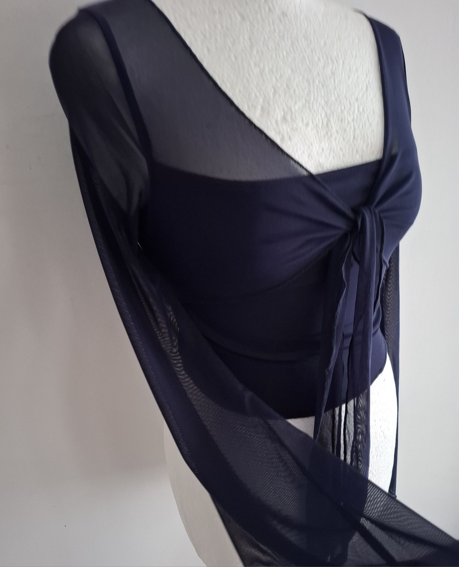 OKAZJA bolerko bluzka bluzeczka top siateczka lolita 34 xs 36 s 38