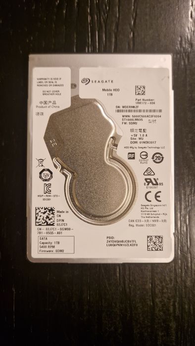 Dysk twardy 2.5   HDD 1 TB marki seagate do laptopa