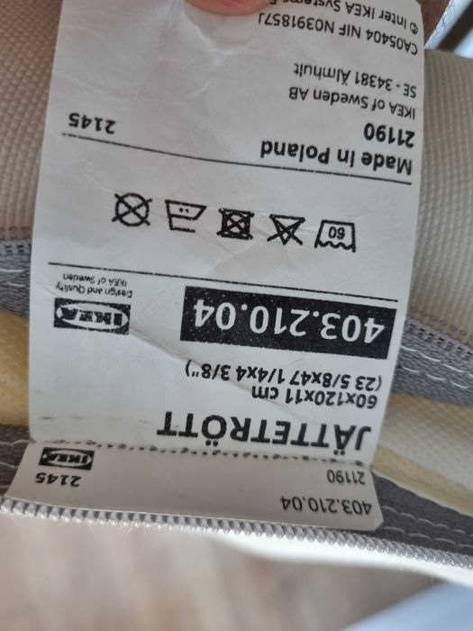 Berço IKEA "Sundvik" + colchão "JÄTTETRÖTT" + Barra NATTAPA -Como Novo