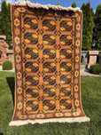 Dywan wełniany kaszmirowy złoty Afgan Afganistan 210x120 gal.9tyś