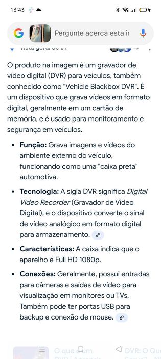 Gravador digital Espelho Car. Oportunidades