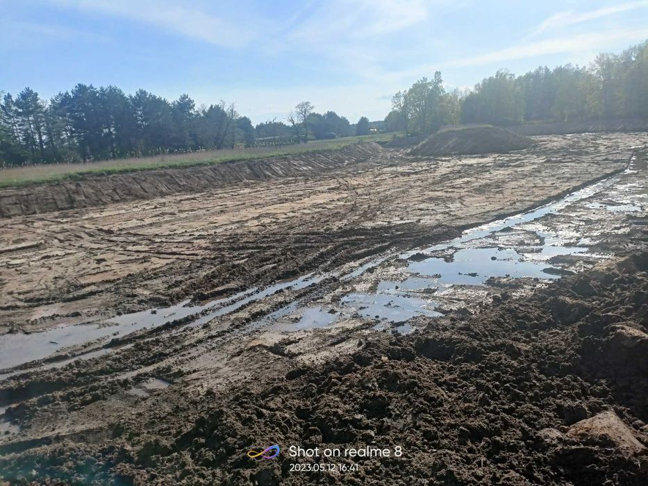 Kopanie stawów faszynowanie brzegów  melioracja  budowa pomostów