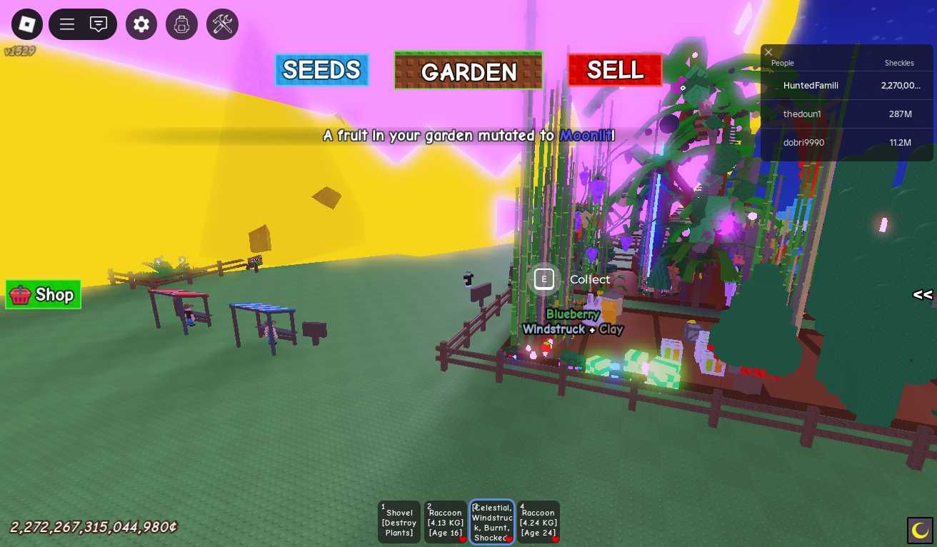 Roblox (Grow a Garden) 744T Фрукт Роблокс Шекели ДЕШЕВО!!!