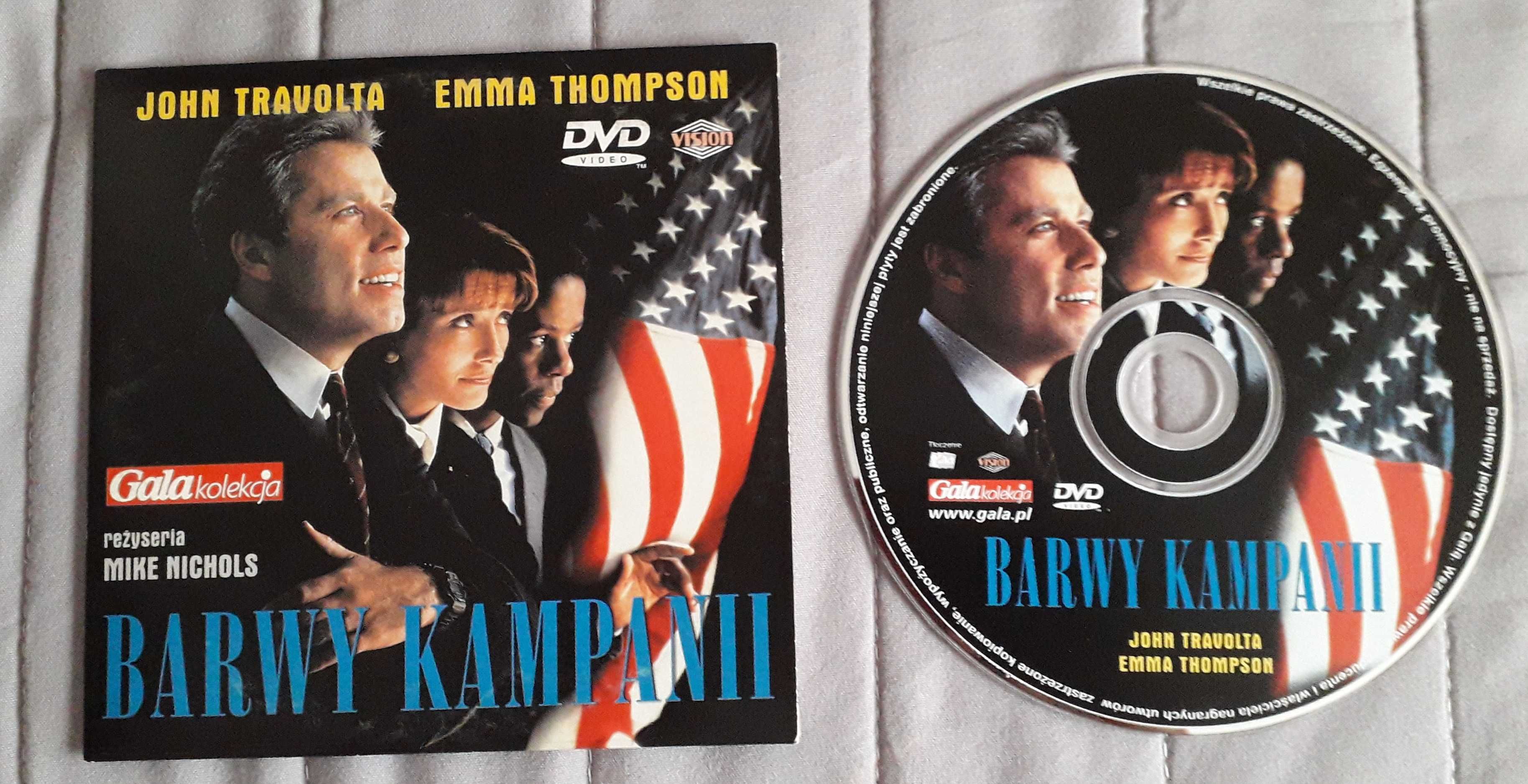 Film DVD "Barwy kampanii" z J.Travoltą i E.Thompson wydanie z gazety