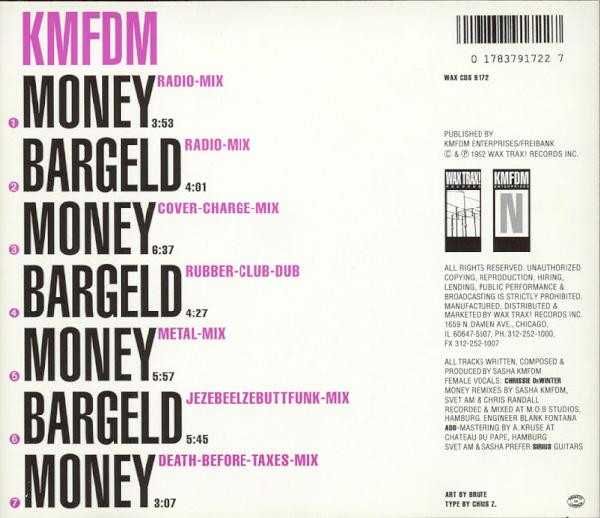 KMFDM   cd Money Bargeld             industrial