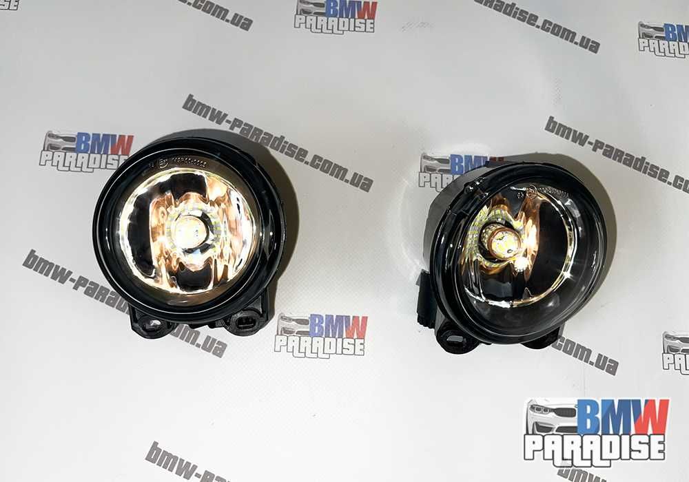 ЦЕНА ЗА ОБЕ! Противотуманки + LED лампочки под М-бампер BMW F10 Е92