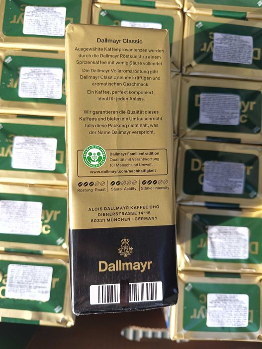 10x kawa mielona dallmayr classic tanio 500g długa data 05.2027
