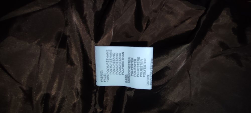 Зимова куртка з екошкіри