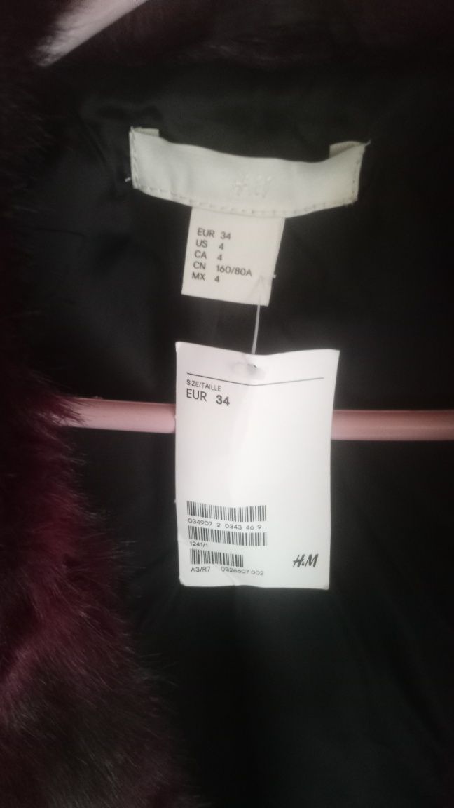 Casaco pêlo H&M tam.XS