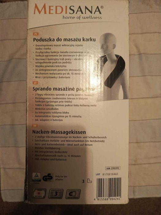 Masażer karku Medisana – Poduszka masująca z funkcją grzania