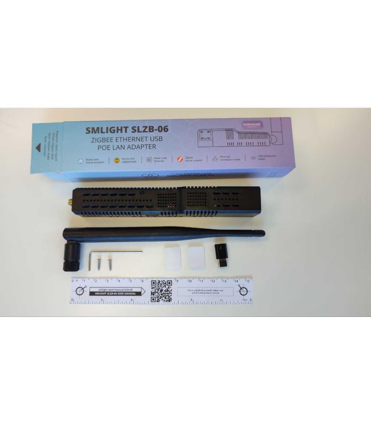 SLZB-06 Adapter Zigbee CC2652P Ethernet PoE USB LAN WIFI