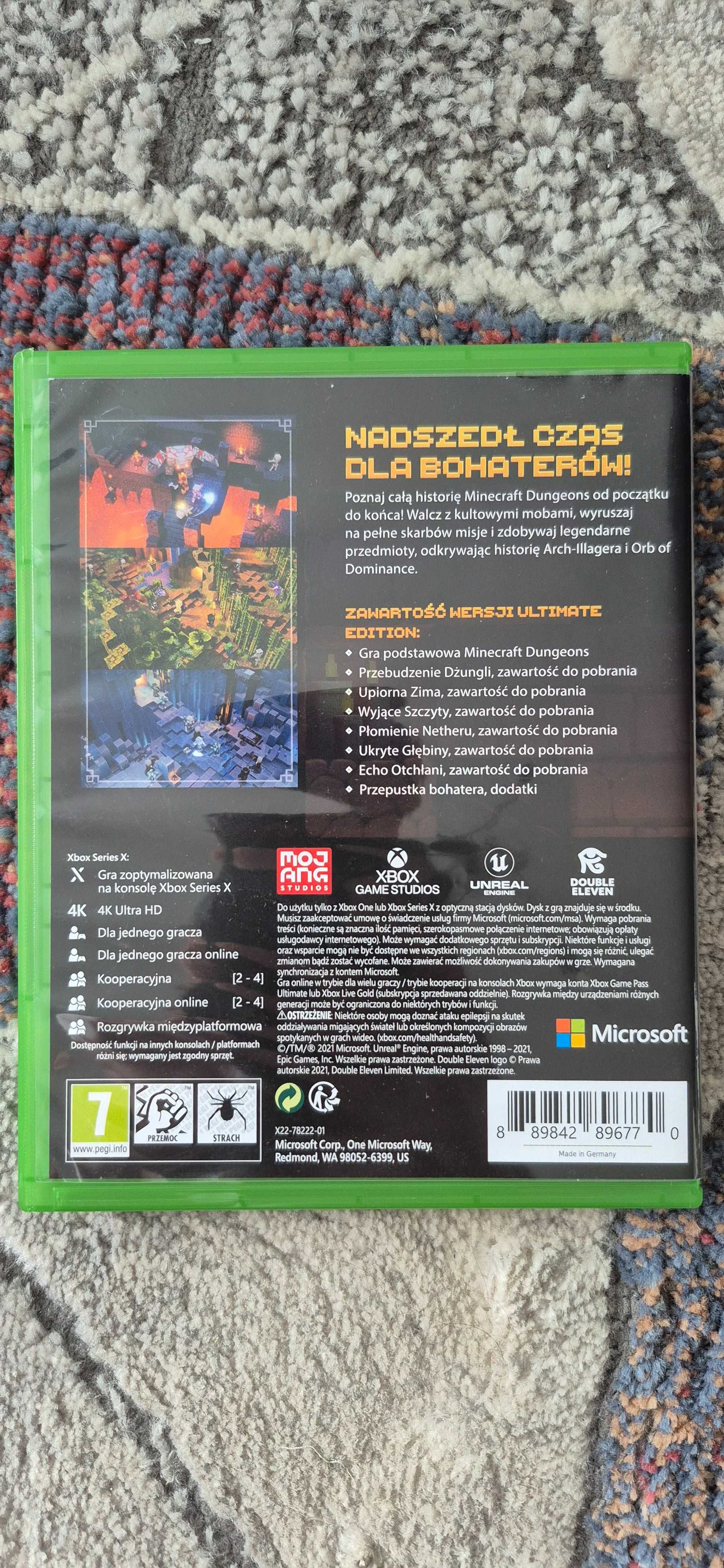 Minecraft Dungeons Ultimate Edition Xbox One Series X XOne XSX PL